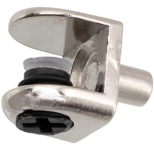 AERZETIX - C41752-20 x Einschlagklappe Ø5 mm Befestigungslasche für Glasablage 2-6 mm Metall von AERZETIX