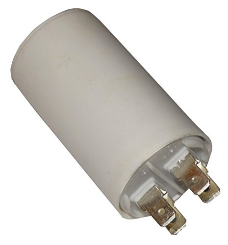 AERZETIX - C10334 - Betriebskondensator - für Motor - 4.5µF 450V - Ø35/60mm - mit 4 Flachsteckanschlüsse - Kunststoffkörper - Zylindrischer - Weiß von AERZETIX