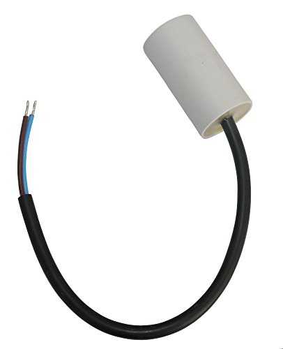 AERZETIX - C10443 - Betriebskondensator - für Motor - 3µF 450V - Ø35/60mm - mit Kabel - Kunststoffkörper - Zylindrischer - Weiß von AERZETIX