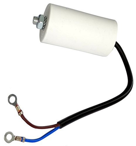 AERZETIX - C18671 - Betriebskondensator - für Motor - 16µF 450V - Ø40/70mm - mit Kabel - M8 - Kunststoffkörper - Zylindrischer - Weiß von AERZETIX