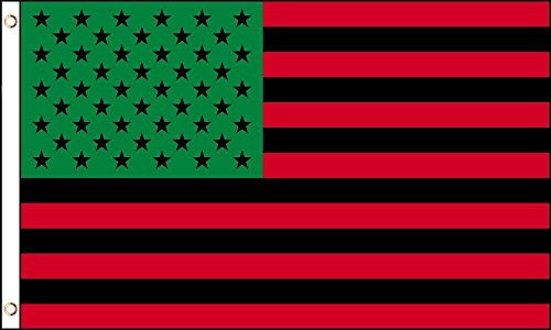 3 x 5 USA Afro American Flagge Haus Tüllen Banner schwarz Leben Egal Panther Flagge doppelt genäht farbbeständige Premium Qualität von AES