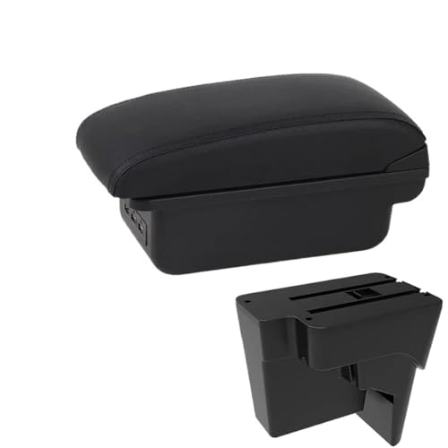 AESRTMJ Armlehne Für Kia K3 BL7 2023 2024 2025 Mittelkonsole Aufbewahrungsbox Mit USB(B2 schwarze Linie 3USB) von AESRTMJ