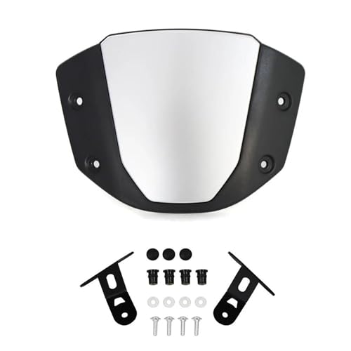 AESRTMJ Für CB650R CB 650R CB 650 R 2019 2020 2021 2022 2023 Motorrad-Windschutzscheibe Frontscheibe Windabweiser(Silber) von AESRTMJ