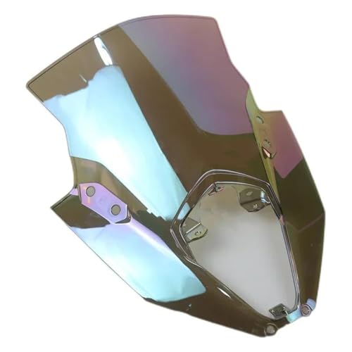 AESRTMJ Für Kawasaki Für Ninja 650 Ex650 ER-6F Er6f 2020 2021 2022 2023 2024 Motorrad Windschutzscheibe Schwarzer Spoiler Deflektor(White Iridium) von AESRTMJ