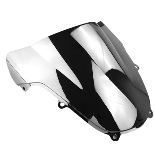 AESRTMJ Motorrad-Doppelblasen-Windschutzscheibe Für Suzuki GSXR 600 GSXR 750 GSXR 1000 K1 K2 2000 2001 2002 2003 Schwarz(Silber) von AESRTMJ