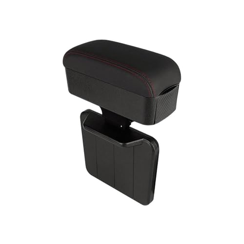 AESRTMJ Universelle Auto Armlehne Box Auto Armlehnen Organizer Drahtloses Ladegerät Aufbewahrungsbehälter Stützrahmen Zubehör(Red line) von AESRTMJ