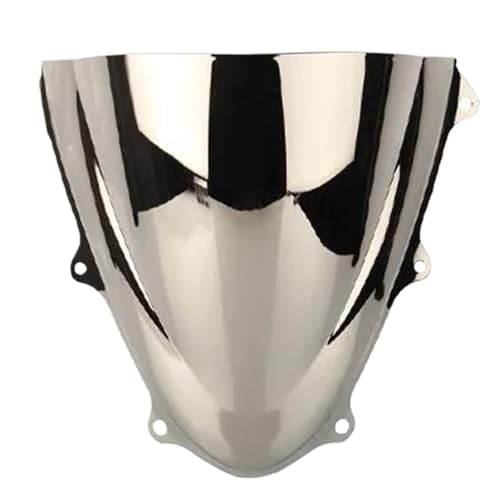 AESRTMJ Windschutzscheibe Für Suzuki GSX-R GSXR 600 750 GSXR600 2011-2018 K11 Doppelblasen Motorradzubehör Verkleidungsablenker(Silber) von AESRTMJ