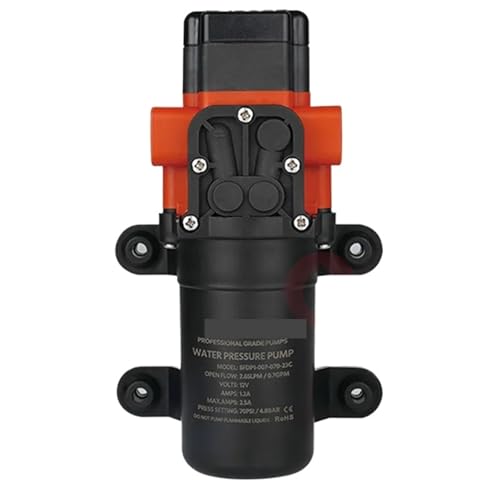 Seaflo 23C Serie 1,5 GPM/40 PSI Automatische Marine Wassermembranpumpe 12 V 24 V Selbstansaugend Hochdruck for Boote, Yachten, Wohnmobile und Wohnwagen(12V Type A) von AETBKMFRU