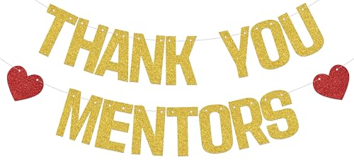 Banner mit Aufschrift "Thank You Mentors" National Mentoring Day Party Dekorationen Mentoren Wertschätzung Party Dekorationen von AETGDDS