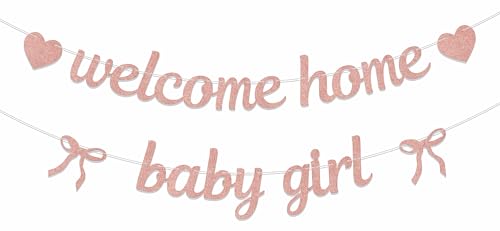 Welcome Home Baby Girl Banner Welcome Baby Girl Dekorationen Roségold Welcome Home Baby Girl Banner Welcome Baby Girl Dekorationen Roségold von AETGDDS