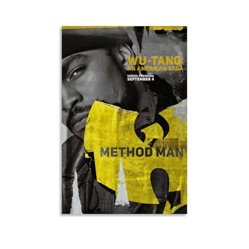AETQWOEGEWE Wu-Tang Poster auf Leinwand, Dekoration, moderne Kunstposter, elegante Kunst, ästhetischer Druck für Wohnzimmer, Schlafzimmer, 60 x 90 cm, ungerahmter Stil von AETQWOEGEWE