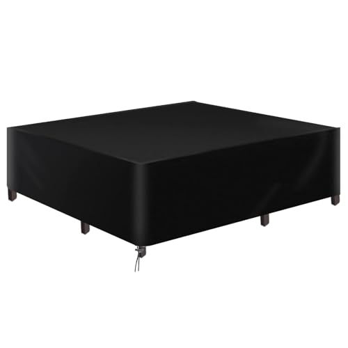 Abdeckung FüR GartenmöBel Wasserdicht Winterfest 600D Oxford Gartentisch Abdeckung, 100x65x65cm/LxWxH verstärkte Nähte Winddicht Anti-UV Quadrat Schutzhülle Gartenmöbel von AEUUEU