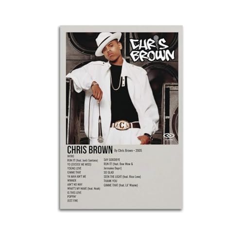 AEUYWQHKEKG Chris Brown Album1 Poster, ästhetisches Vintage-Wandkunst, Leinwandposter, dekoratives Gemälde, Wohnzimmer, Schlafzimmer, Dekoration, 40 x 60 cm, ungerahmter Stil AEUYWQHKEKG Chris Brown Album1 Poster, ästhetisches Vintage-Wandkunst, Leinwandposter, dekoratives Gemälde, Wohnzimmer, Schlafzimmer, Dekoration, 40 x 60 cm, ungerahmter Stil von AEUYWQHKEKG