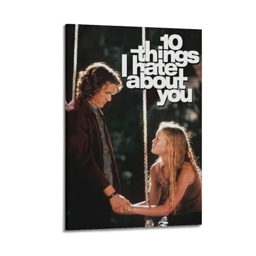 AEUYWQHKEKG Poster "10 Things I Hate About You", ästhetisches Vintage-Wandkunst, Leinwandposter, dekoratives Gemälde, Wohnzimmer, Schlafzimmer, Dekoration, 40 x 60 cm, Rahmenstil AEUYWQHKEKG Poster "10 Things I Hate About You", ästhetisches Vintage-Wandkunst, Leinwandposter, dekoratives Gemälde, Wohnzimmer, Schlafzimmer, Dekoration, 40 x 60 cm, Rahmenstil von AEUYWQHKEKG