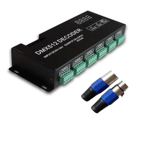 Digitaler 24-Kanal-RGB-DMX512-Decoder 5-24-V-Controller(24CH(4CH 6) 3A RGBW) von AEVFMQWM