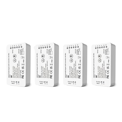 ESP32 WLED LED-Controller mit Mikrofon DIY Musik dynamischer Modus(4PCS WLED with UART) von AEVFMQWM