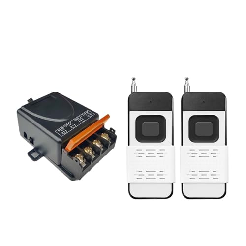 Fernbedienungsschalter 30A DC 12V 24V 48V 72V High Power 1000 Meter Relais Empfänger(1 controller+2 * 1 channel remote) von AEVFMQWM