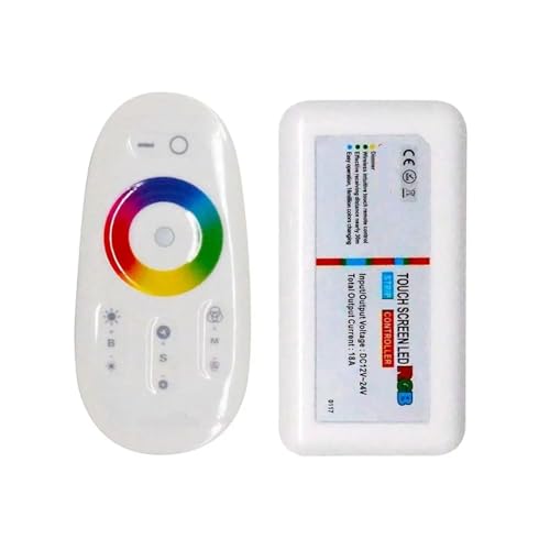 LED-Fernbedienung Touch RGB Dimmer Controller for 5050 3528 RGB LED-Streifen 12V/24V(WM-TC007A-RGB) von AEVFMQWM