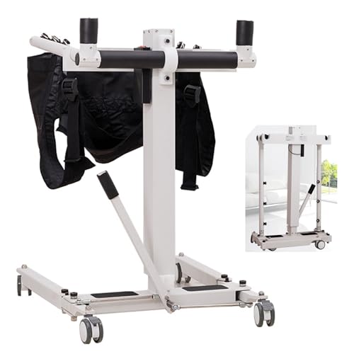 AEXET Elektrischer Transferliftstuhl, Verstellbarer Transferliftstuhl für ältere und behinderte Menschen, zusammenklappbare Gehhilfe für zu Hause, bis 287 LB (93 x 65–99 x 92–137 cm) von AEXET