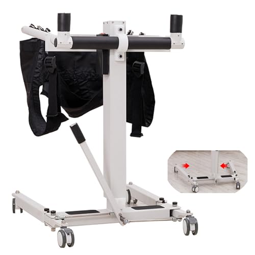 AEXET Patientenlift-Transferstuhl für zu Hause, elektrisch Verstellbarer Gehliftstuhl für Behinderte, zusammenklappbare Pflegehilfsmittel, bis zu 287 LB (93 x 65 – 99 x 92 – 137 cm) von AEXET