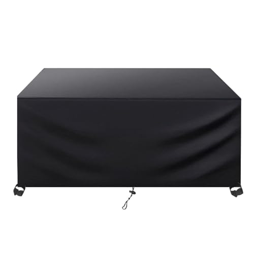 AEXOIO Gartenmöbel Abdeckung Wasserdicht 155x80x75cm Schutzhülle Gartenmöbel Wasserdicht Winterfest, 420d Oxford Abdeckhauben & Hüllen Rechteckig,Lounge Abdeckung von AEXOIO