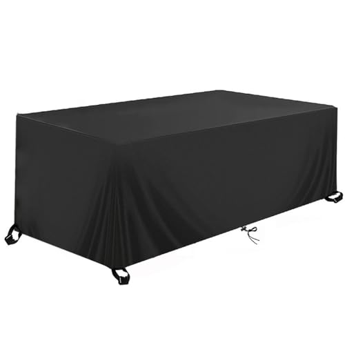 Wasserdicht Gartenmöbel Abdeckung 170x130x90cm/LxWxH Nach Maß Rechteckig Gartentisch Abdeckplane,Outdoor Lounge Abdeckplane,Anti-UV 600D Oxford Schutzhülle Gartenmöbel Regenschutz und Staubfest von AEXOIO