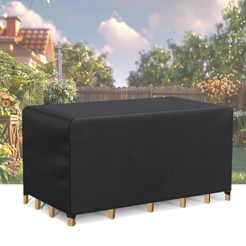 Winterfest und Wasserdicht Schutzhülle für Gartenmöbel 190x160x115cm/Länge x Breite x Höhe Oxford Tisch Abdeckhaube Schutzhülle für Gartentisch Sitzgruppe,Perfekte Schutz für Garten- und Balkonmöbel Winterfest und Wasserdicht Schutzhülle für Gartenmöbel 190x160x115cm/Länge x Breite x Höhe Oxford Tisch Abdeckhaube Schutzhülle für Gartentisch Sitzgruppe,Perfekte Schutz für Garten- und Balkonmöbel von AEXOIO