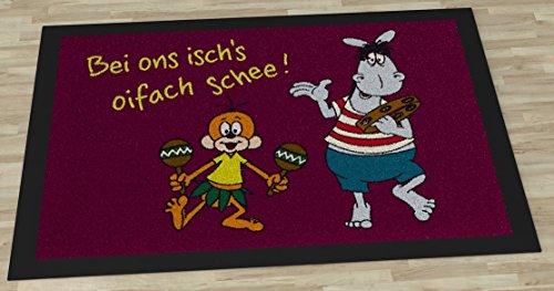 Äffle und Pferdle Fußmatte "Bei ons isch´s oifach schee" von Äffle und Pferdle