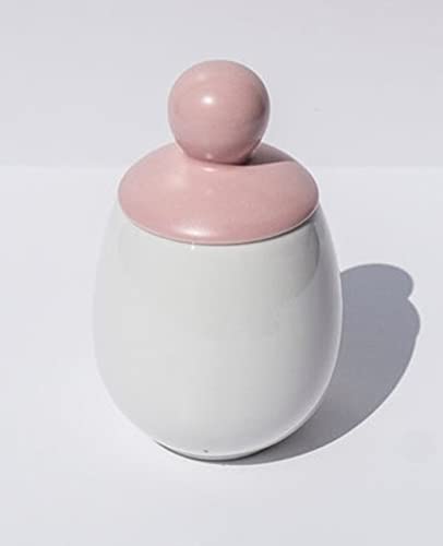 AggCoddler Eierkocher aus Porzellan und Silikon, zum einfachen Kochen von Eiern mit Belägen Mischen, mikrowellen- spülmaschinenfest, Dampf, pochieren, Eier kochen, gut in der Küche (gelb – Helen) von Äggcøddler