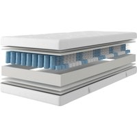 Älgdröm Taschenfederkernmatratze "Kirkja 7-Zonen Matratze 90x200 cm, 140x200 cm & weitere Größen" 21 cm hoch 500 Federn 1 Stk. tlg. Matratzen H2 / H3, ergonomisch, atmungsaktiv von Älgdröm