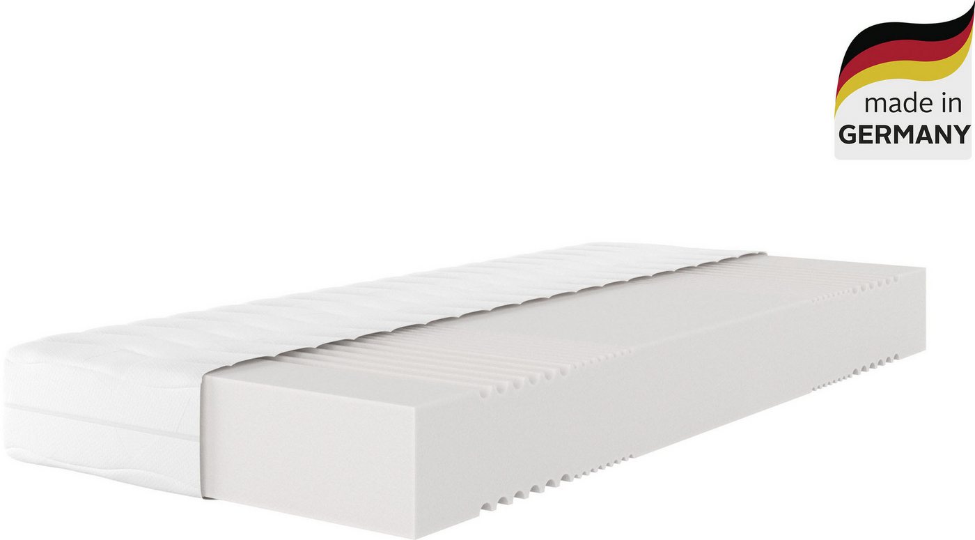 Komfortschaummatratze Lasse, Premiumqualität, 7 Zonen Matratze 90x200 cm, 140x200 cm, Älgdröm, 22 cm hoch, in H2/H3/H4, 90x200 cm von Stiftung Warentest "GUT (2,3)" getestet von Älgdröm