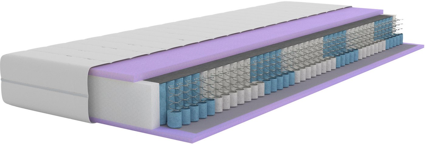 Taschenfederkernmatratze NEUHEIT: Sonet 20, 7 Zonen Matratze 90x200 cm, 140x200 cm & mehr, Älgdröm, 20 cm hoch, (1-tlg), Wendematratzen H2/H3/H4, ergonomisch, atmungsaktiv von Älgdröm