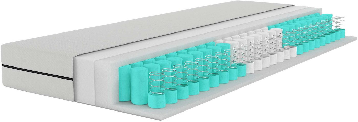 Taschenfederkernmatratze NEUHEIT: Tinden 19, 7 Zonen Matratze 90x200 cm, 140x200 cm & mehr, Älgdröm, 19 cm hoch, (1-tlg), Wendematratzen H2/H3/H4, ergonomisch, atmungsaktiv von Älgdröm