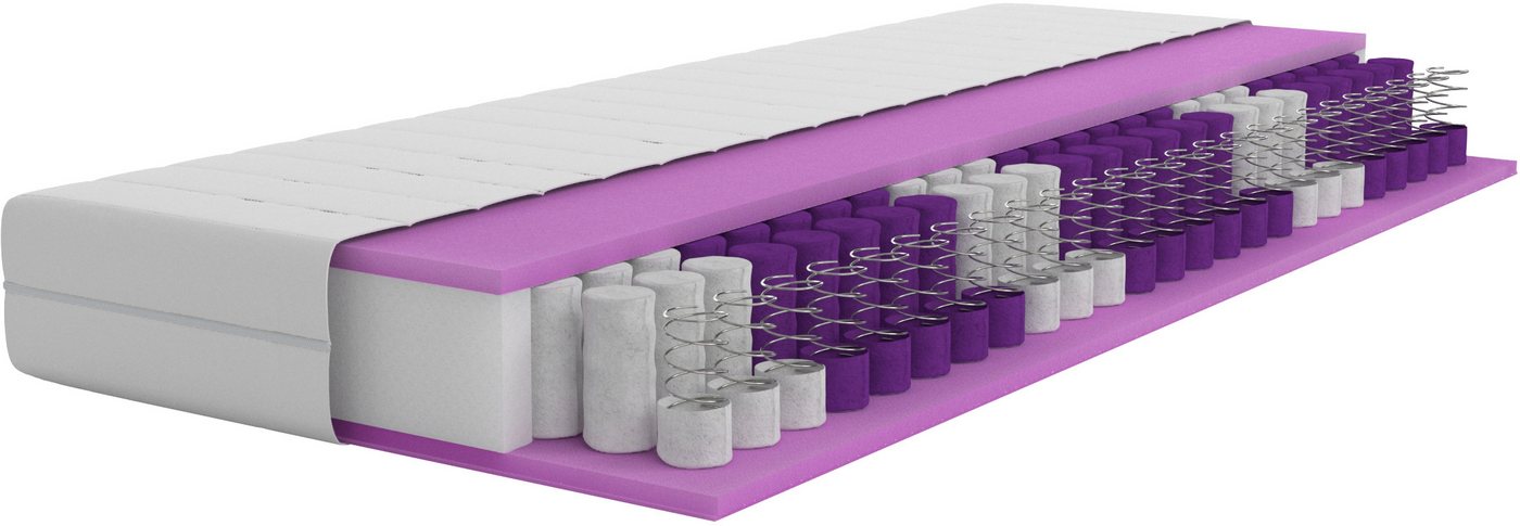 Taschenfederkernmatratze NEUHEIT: Torne 21, 7 Zonen Matratze in 90x200 cm, 140x200 cm & mehr, Älgdröm, 21 cm hoch, (1-tlg), Wendematratzen H2/H3/H4, ergonomisch, atmungsaktiv von Älgdröm