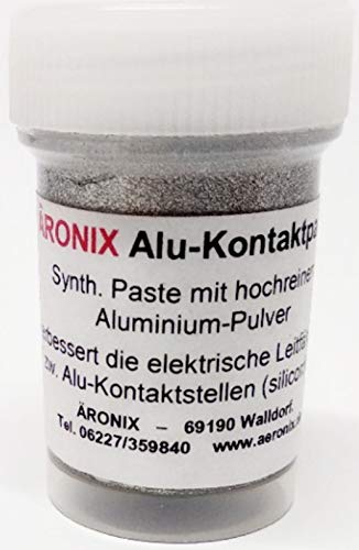 (540€/1Kg) 20g Äronix 4410 Aluminium Kontakt Paste Elektrik Elektronik Elektro Industrie Montage verbessert die elektrische Leitfähigkeit und schützt vor Korrosion ALU von Äronix