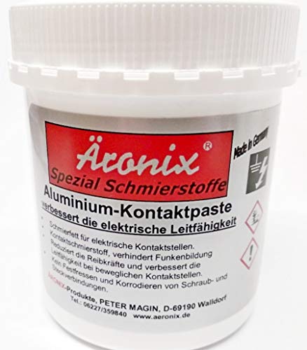 (90€/Kg) 500g Äronix Aluminium Profi Kontakt Paste Elektrik Elektro Elektronik Montage verbessert die elektrische Leitfähigkeit und schützt vor Korrosion ALU von Äronix