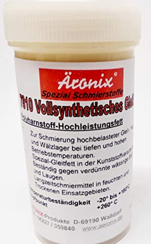 (179€/1L) Äronix 100ml vollsynthetisches Spezial Polyharnstoff Fett 7810 Hochleistungs Gleitfett siliconfrei RC Modellbau Getriebe Zahnrad Drucker Scanner Kopierer Kunststoff Teile Zahnrad von Äronix