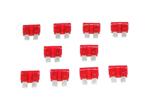 AEspares 10 Ampere Sicherungs-Ersatz-Set, 10 Stück, Rot, kompatibel mit Suzuki Samurai 85-95 AEspares 10 Ampere Sicherungs-Ersatz-Set, 10 Stück, Rot, kompatibel mit Suzuki Samurai 85-95 von AEspares