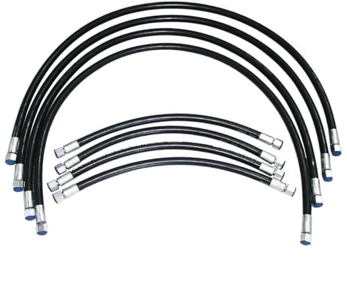 AEspares 8 x 3/8 BSP Frontladerarmschlauch-Set L+R, kompatibel mit JCB Bagger 612/00100 612/02400 AEspares 8 x 3/8 BSP Frontladerarmschlauch-Set L+R, kompatibel mit JCB Bagger 612/00100 612/02400 von AEspares