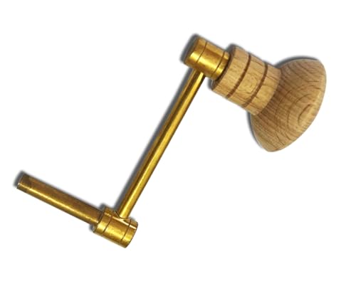 AEspares Großvateruhr-Aufziehschlüssel, Kurbelwickler, Hauptfederschlüssel, Uhren-Aufziehwerkzeug, Messing hergestellt (Schlüssel Nr. 7–4,00 mm Innendurchmesser) von AEspares