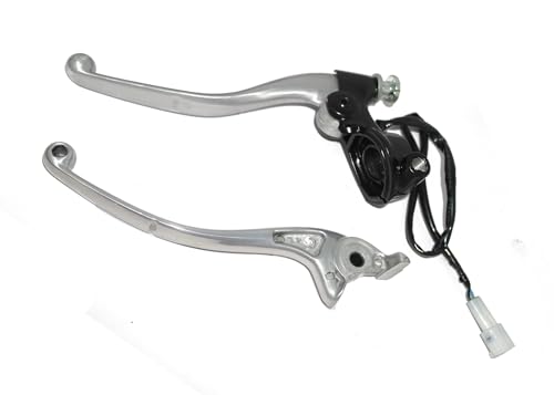 AEspares Kupplungs- und Bremshebel-Set, schwarz, kompatibel mit Royal Enfield Meteor 350 & Classic 350 Reborn KAA00057/A AEspares Kupplungs- und Bremshebel-Set, schwarz, kompatibel mit Royal Enfield Meteor 350 & Classic 350 Reborn KAA00057/A von AEspares