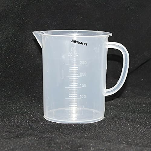 AEspares Messbecher mit Griff, Kunststoff, transparent, 250 ml AEspares Messbecher mit Griff, Kunststoff, transparent, 250 ml von AEspares