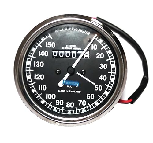AEspares Replik Tachometer 150Mph Kompatibel mit Norton Triumph BSA Vintage Motorrad AEspares Replik Tachometer 150Mph Kompatibel mit Norton Triumph BSA Vintage Motorrad von AEspares