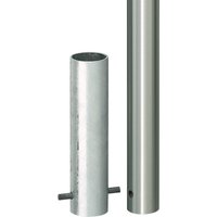 MORAVIA Edelstahlpoller MILANO, zum Einbetonieren, HxØ 925 (+260) x 76 mm von MORAVIA