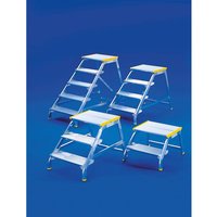 HACA Schwerlast-Tritt, TK 300 kg, Standhöhe 0,80 m, Handlauf links von HACA