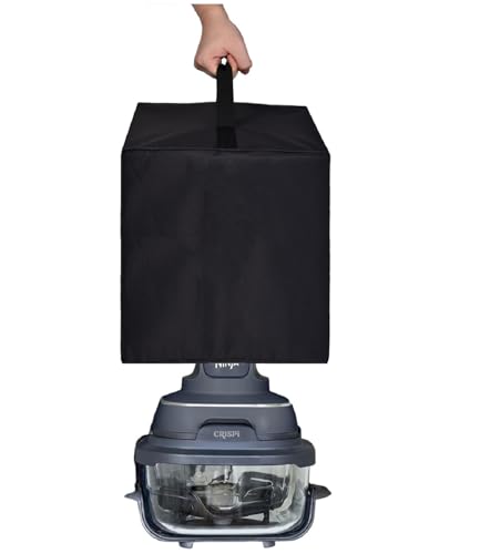 Strapazierfähige, hitzebeständige, wasserdichte, staubdichte Abdeckung für Ninja Crispi Air Fryer FN101GY (schwarz) von AF-WAN