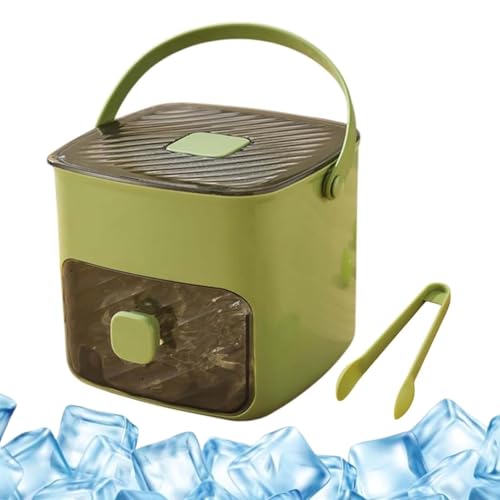 Press Type Ice Cube Maker, 48 Grid Ice Box Ice Making Box, Multiuse with Handle Quickly Release, Reusable for Coffee, Cocktails, Juice Green Press Type Ice Cube Maker, 48 Grid Ice Box Ice Making Box, Multiuse with Handle Quickly Release, Reusable for Coffee, Cocktails, Juice Green von AFAGUEEUPD
