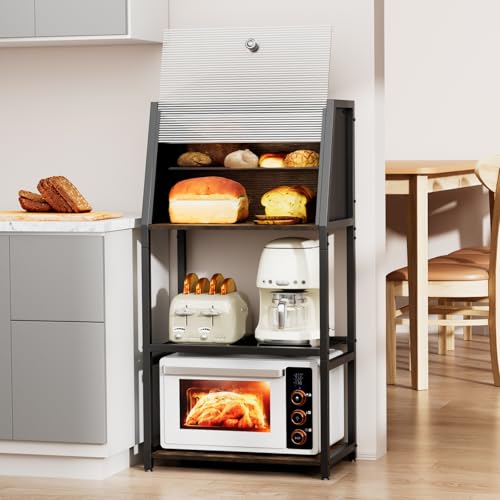 AFAjwsc Mikrowellen Regal, Microwave Shelf, 5-stufige Küchenbäckerregal, freistehende Gewürzregal, Lagerregale für Wohnzimmer in Küchen, Bäckerregal Organizer AFAjwsc Mikrowellen Regal, Microwave Shelf, 5-stufige Küchenbäckerregal, freistehende Gewürzregal, Lagerregale für Wohnzimmer in Küchen, Bäckerregal Organizer von AFAjwsc