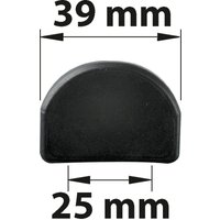2er Set Anschlagschoner kunststoffummantelt, H.35 x B.40 x T.6 mm AFBAT von AFBAT