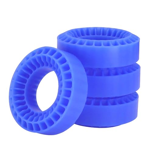 1,0'' Reifen Silikonkautschukeinsatz Schaumstoff passend for 55 * 20mm for 1/18 1/24 Rc Crawler Car TRX4M SCX24 Fcx24 Ax24 Enduro24 Upgrade-Teil(Blau) von AFCAHEH
